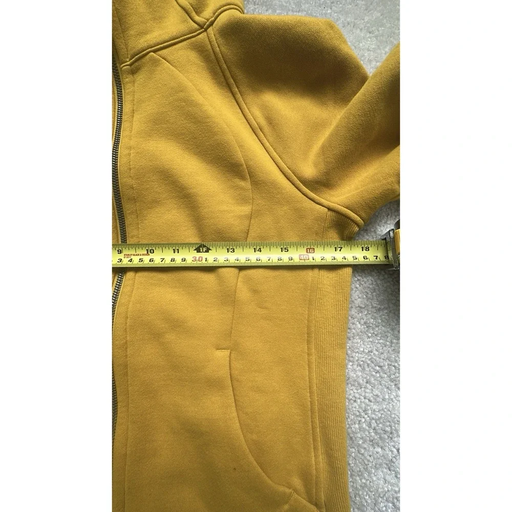 Lululemon Women Full-zip Scuba Hoodie Size 6 Honey Lemon